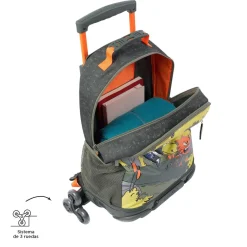 Totto - Mochila escolar con ruedas grande Brawlmaster