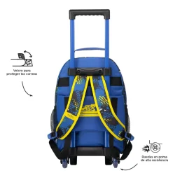 Totto - Mochila escolar con ruedas mediana Velocity