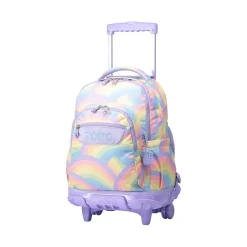 Totto - Mochila escolar con ruedas arcoíris Renglones