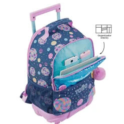 Totto - Mochila escolar con ruedas mediana Sweet Candy