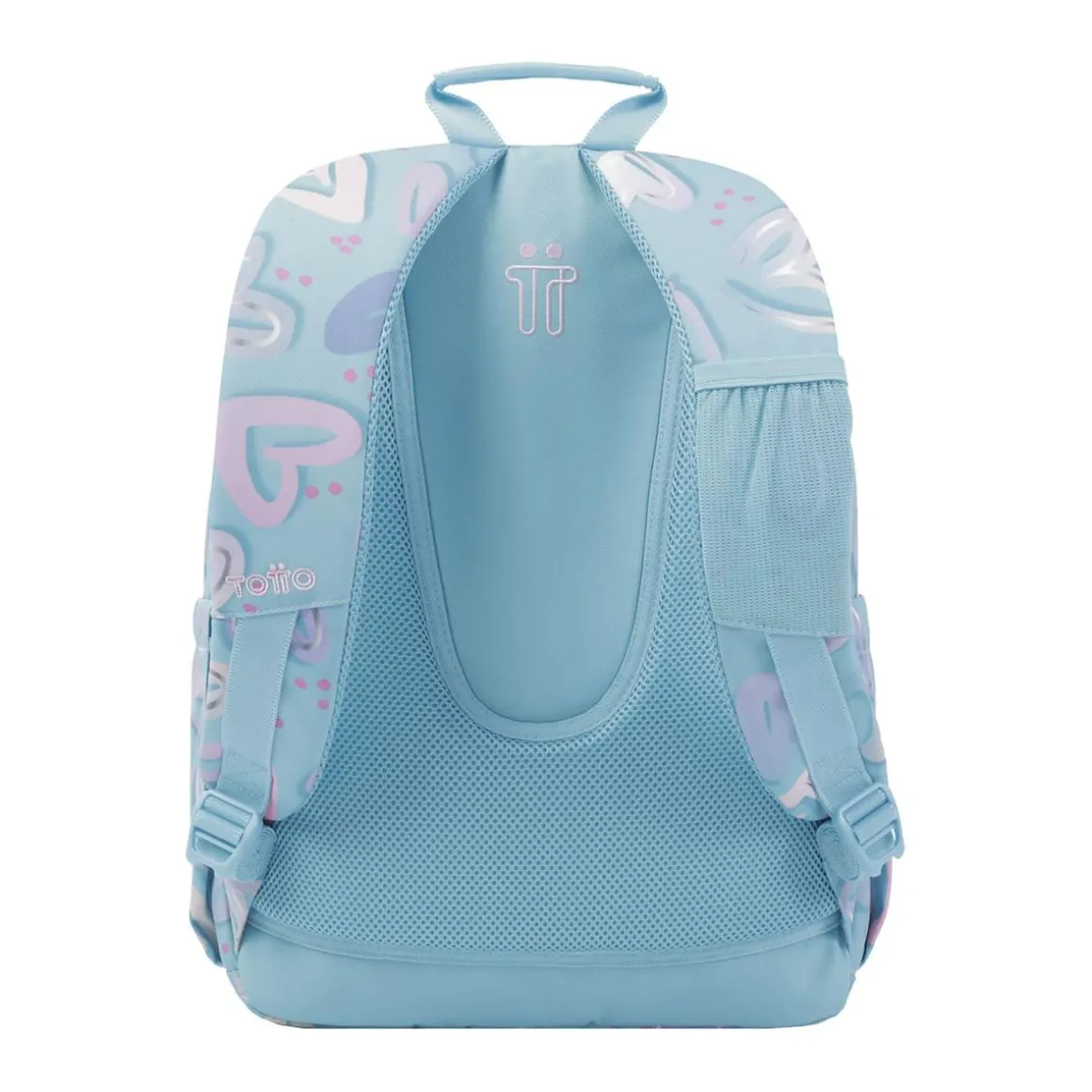 Totto - Mochila escolar corazones pintados Acuarela