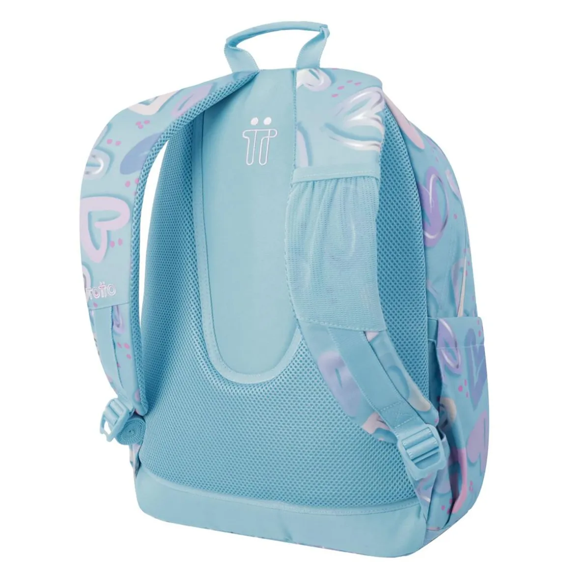 Totto - Mochila escolar corazones pintados Acuarela