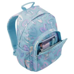 Totto - Mochila escolar corazones pintados Acuarela