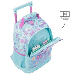 Totto - Mochila escolar con ruedas mediana Tropyglam