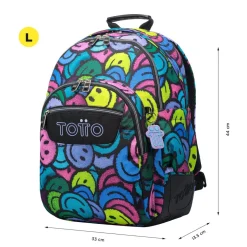 Totto - Mochila escolar emojis Crayoles