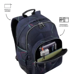 Totto - Mochila escolar fractal Crayoles