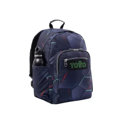 Totto - Mochila escolar fractal Acuarela