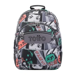 Totto - Mochila escolar manga Crayoles