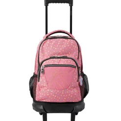 Totto - Mochila escolar pequeña con ruedas Resma - Confetti