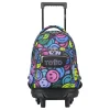 Totto - Mochila escolar pequeña ruedas emojis Resma