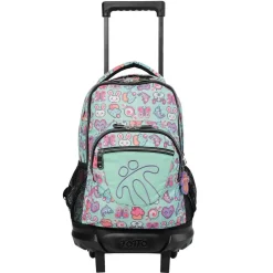Totto - Mochila escolar pequeña con ruedas Resma - Pixedel