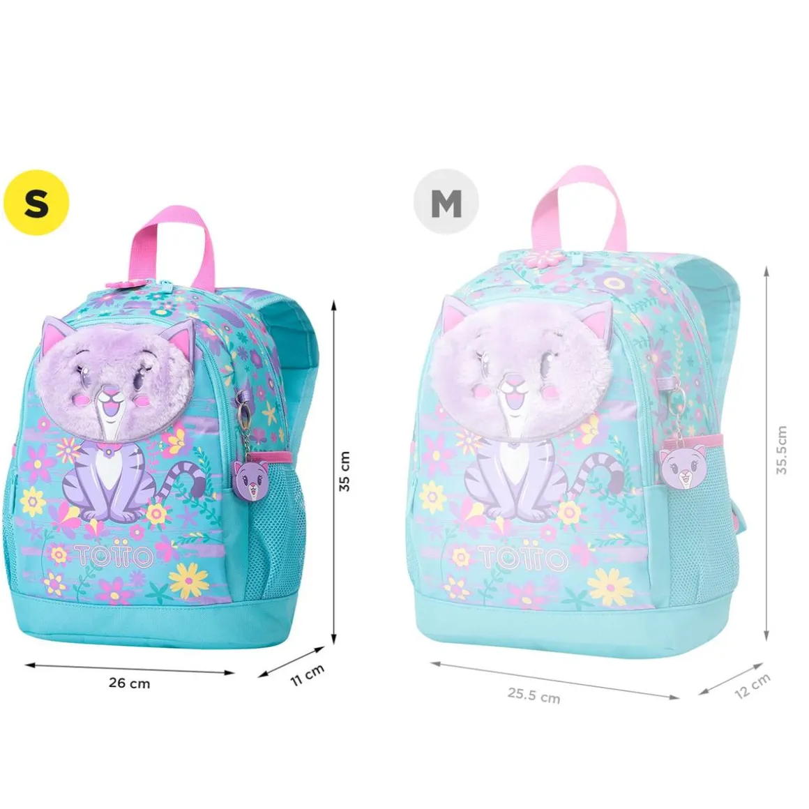 Totto - Mochila escolar pequeña Tropyglam