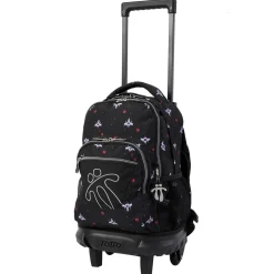 Totto - Mochila escolar pequeña con ruedas Resma - Naves espaciales