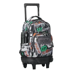 Totto - Mochila escolar pequeña ruedas manga Resma