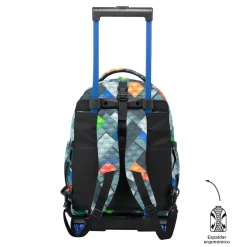 Totto - Mochila escolar ruedas desmontable bloques Tiza