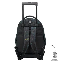 Totto - Mochila escolar ruedas desmontable salpicado color Tiza