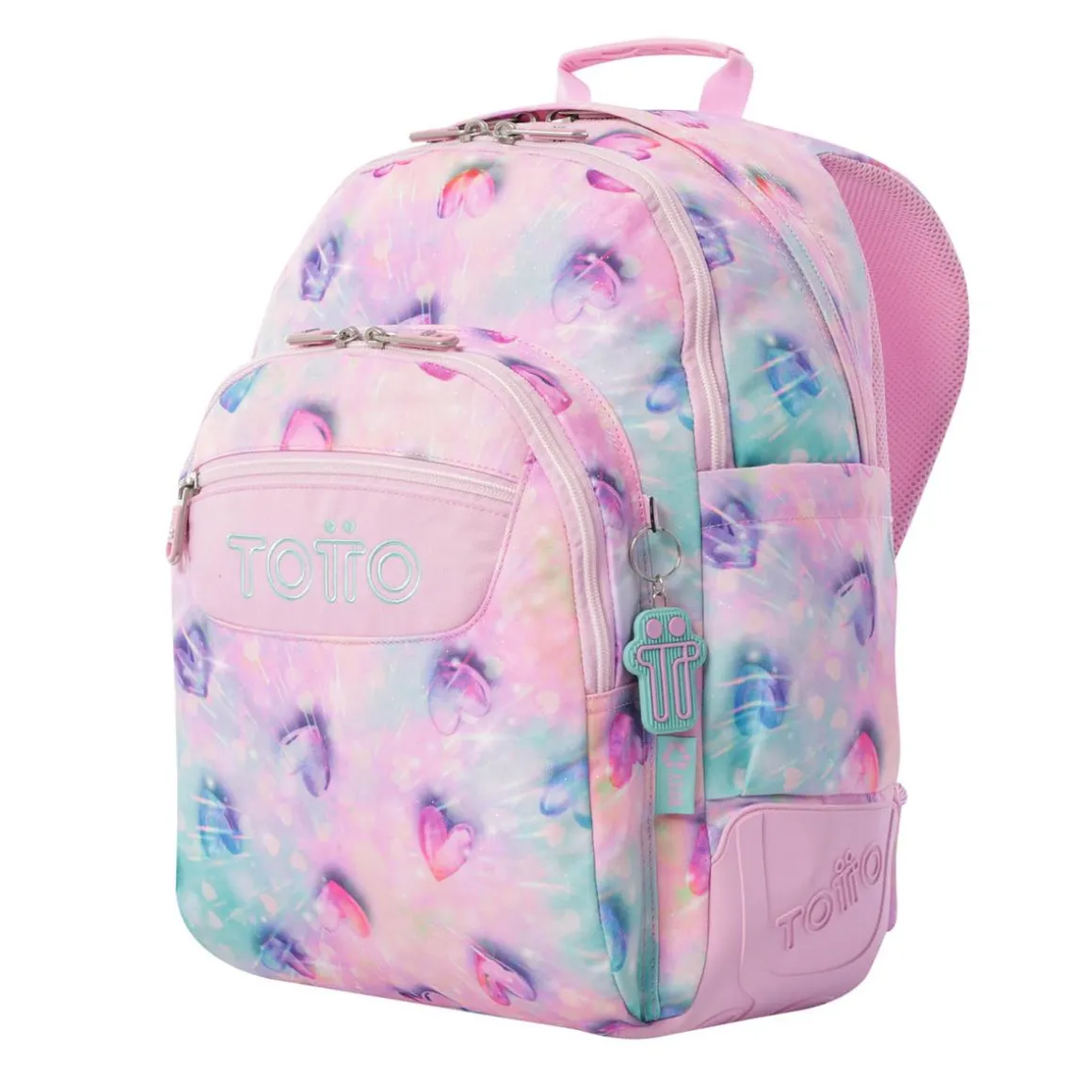 Totto - Mochila Rayol Glitter Shiny Heart