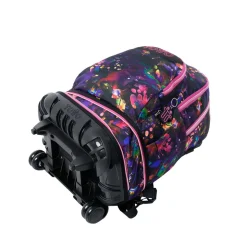 Totto - Mochila Tiza con ruedas Flower Galaxy