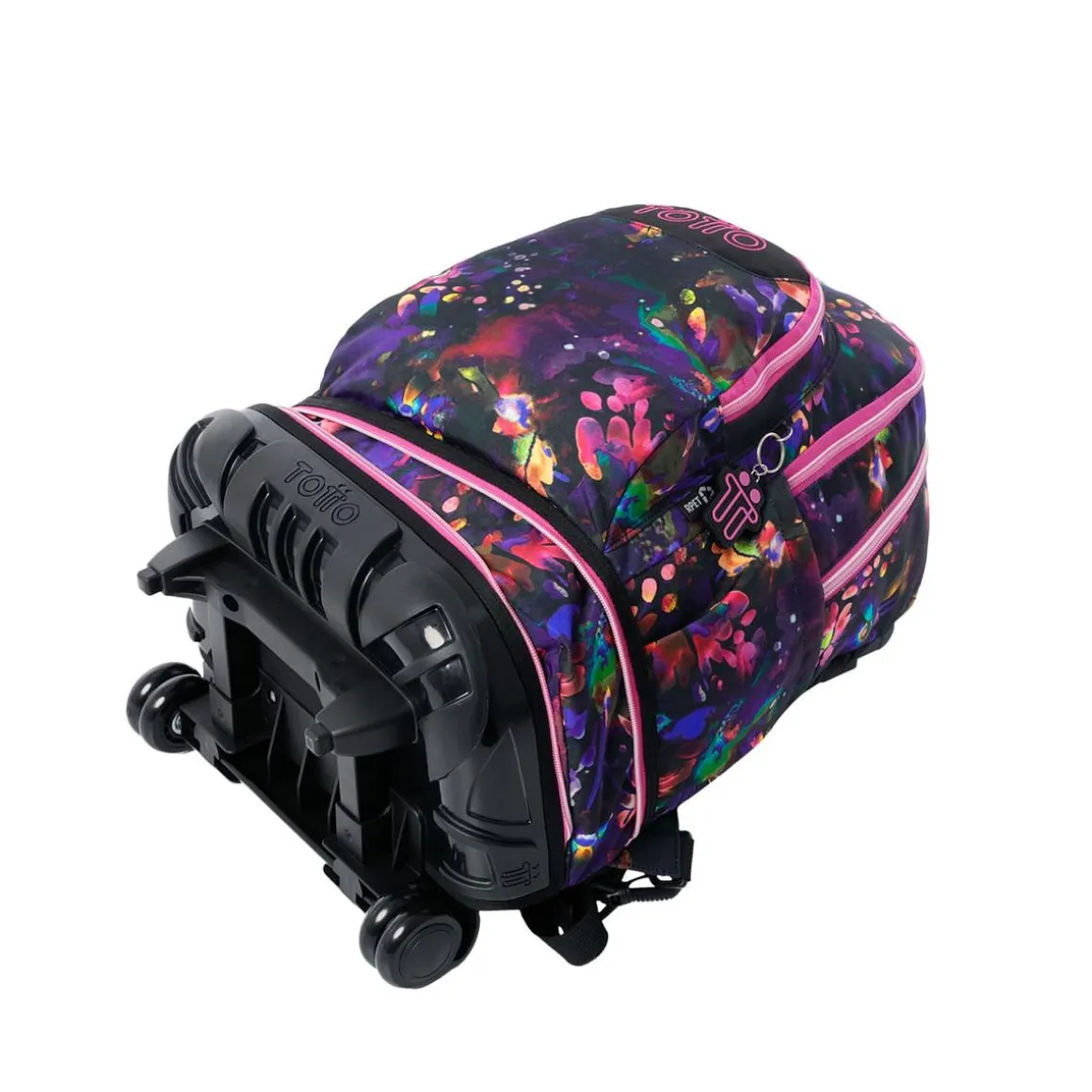 Totto - Mochila Tiza con ruedas Flower Galaxy