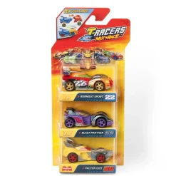 T-Racers Mix Race Carrera Mixta Pack 3 (Varios modelos) ㅤ