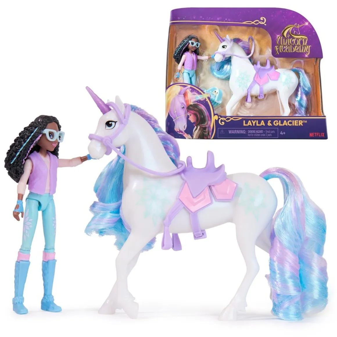 Unicorn Academy - Muñeca Layla y Glacier