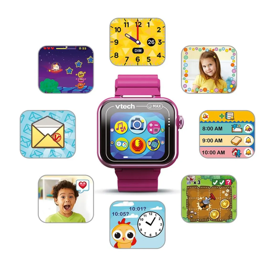 Vtech - Smartwatch Kidizoom Max Frambuesa