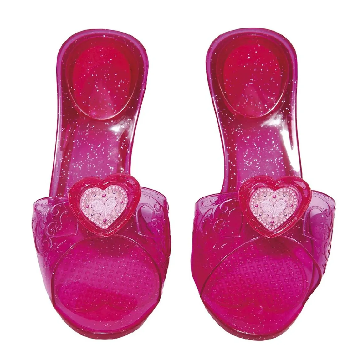 Zapatos princesa corazón rosa 4-6 años