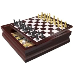 Zig Zag - Caja de madera con 10 juegos clásicos